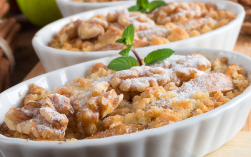 Manzana streusel