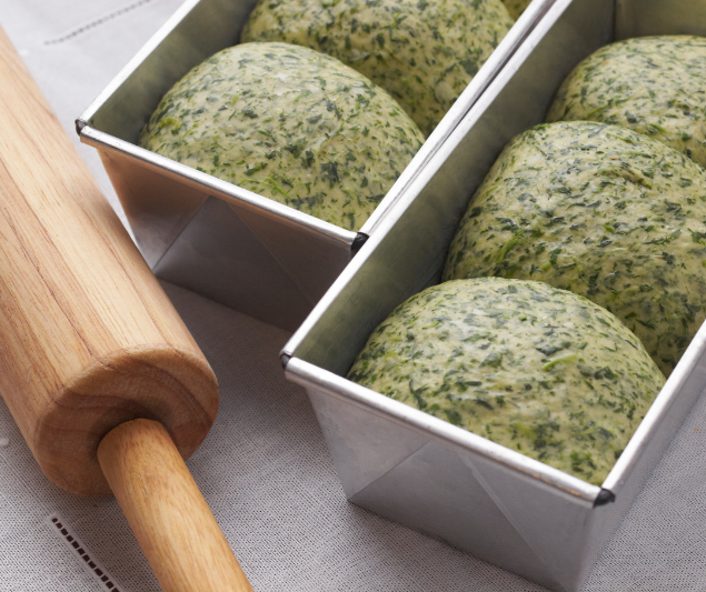 Pan de espinacas
