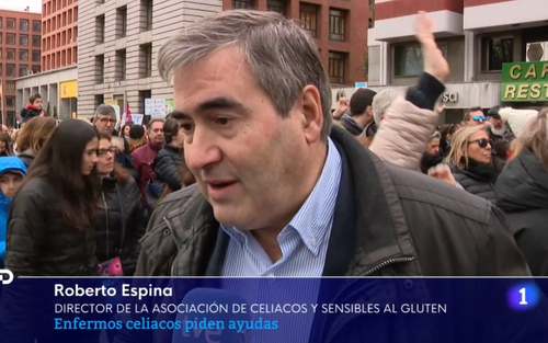 Roberto TVE1 Manifestación