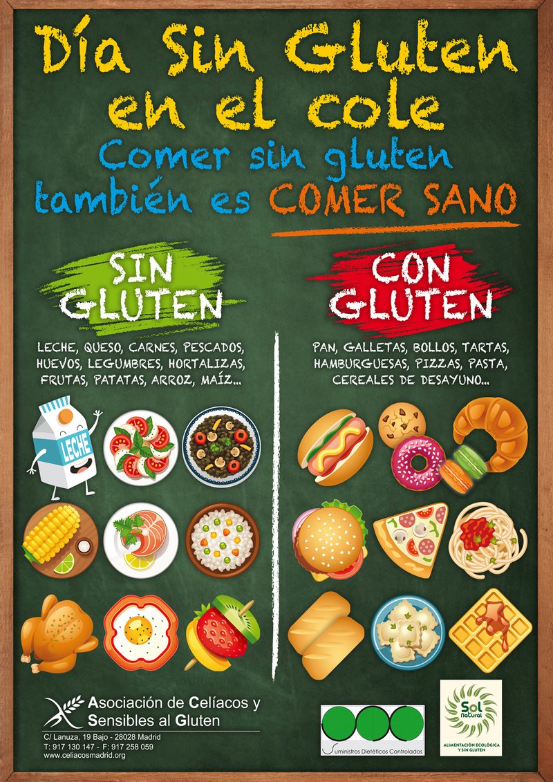 CARTEL DIA SIN GLUTEN EN EL COLE