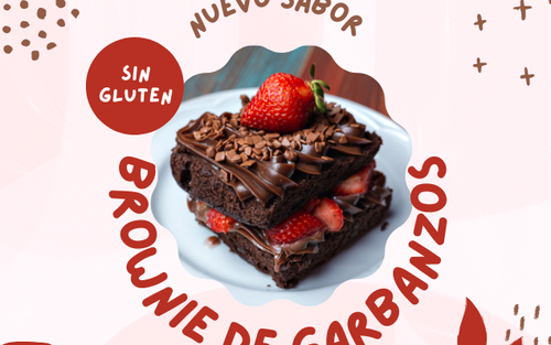 Brownie de garbanzos